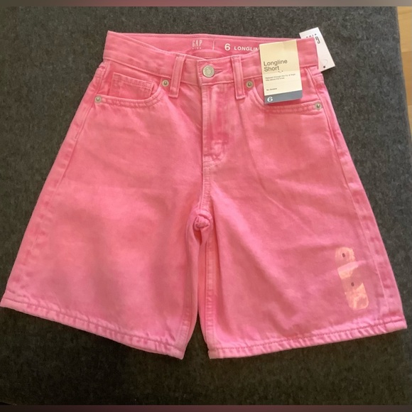 GAP Other - GAP KIDS Pink Longline Shorts Size 6 NWT